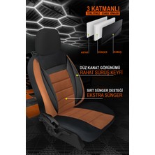 Garaj Marketim Soft Tay Tüyü Oto Koltuk Kılıfı Üniversal Ön Arka Tam Set