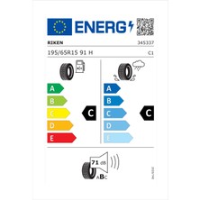 Riken 195/65 R15 91H Road Performance Oto Yaz Lastiği (Üretim Yılı: 2023)