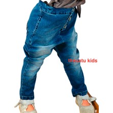 Siyah Fare Tasarım Çocuk Pantolon Mersin  Denim 7072