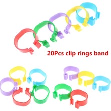 Duoliang Shop Mor Tarzı Ken Ring Tavuk Güvercin Bacak Bandı Kanatlı Güvercin Kuşlar Bıldırcın Kaz Civciv Ördek Papağan Klips Halkaları Iç Çap 2.0 cm (Yurt Dışından)