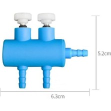 Duoliang Shop 2 Yol Stili Hava Akışı Dağıtıcı Kontrolü Faydalı Çıkış Yolu Akvaryum Oksijen Tüpü Bölücü Kolu Balık Tankı Hava Pompası Aksesuarları (Yurt Dışından)