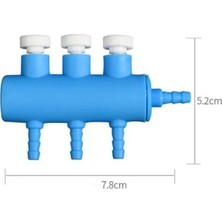 Duoliang Shop 3 Yol Stili Hava Akışı Dağıtıcı Kontrolü Faydalı Çıkış Yolu Akvaryum Oksijen Tüpü Bölücü Kolu Balık Tankı Hava Pompası Aksesuarları (Yurt Dışından)