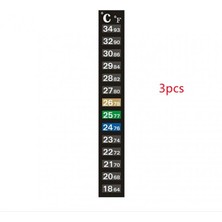 Duoliang Shop 3 Adet Tarzı Pcs Akvaryum Balıkları Tank Termometresi Sıcaklık Etiketi Buzdolabı Ölçüm Etiketleri Sıcaklık Kontrol Araçları Ürünler (Yurt Dışından)