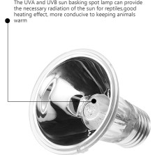 Duoliang Shop 220V 75W Tarzı 6.3x7.5cm Sürüngen Işık Kaplumbağa Isıtma Lambası Uva Mini Pet Isı Lambası Ampul Uv Ampul Amfibi Kertenkeleler Sıcaklık Kontrol Cihazı (Yurt Dışından)