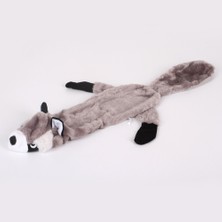 Duoliang Shop Rakun Tarzı 68CM Sevimli Kurt Oyuncaklar Dolması Gıcırdayan Hayvanlar Pet Oyuncak Peluş Tavşan Köpekler Için Honking Sincap Chew Squeaker Cızırtılı Köpek Oyuncakları (Yurt Dışından)