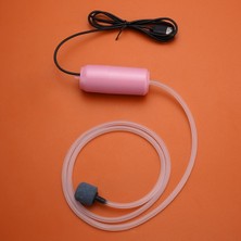 Duoliang Shop Pembe Tarzı S Beden Mini Taşınabilir Mini USB Akvaryum Balık Tankı Oksijen Hava Pompası Sessiz Enerji Tasarrufu Kompresör Su Teraryum Balık Tankı Aksesuarı (Yurt Dışından)