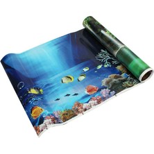 Duoliang Shop B Tarzı 30X50CM Pvc Çift Taraflı Akvaryum Dekorasyon Posteri Balık Tankı Arka Plan Sticker Okyanus Acuario Dekor Süs Dekoratif Aksesuarlar (Yurt Dışından)