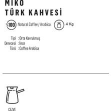 Miko Coffee Öğütülmüş Türk Kahvesi 40 Paket 100 gr (4kg)