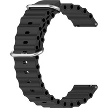 Microsonic Amazfit Bip 5 Kordon Ocean Band Siyah