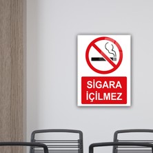 Decorita Cam Yönlendirme Levhası | Sigara Içilmez | 30CM x 40CM