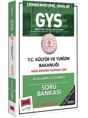 Yargı Yayınevi 2024 GYS Kültür ve Turizm Bakanlığı Müze Müdürü Kadrosu Için Açıklamalı Çözümlü Soru Bankası