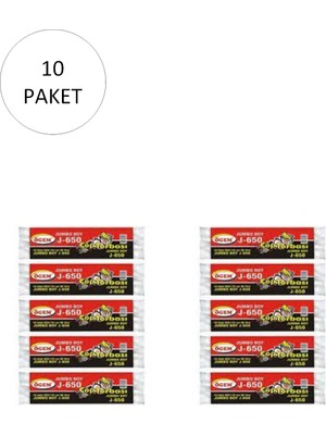J-650 Jumbo Boy Çöp Torbası 80 x 110 cm 10 Lu Rulo x 10 Paket = 100 Adet (Siyah)
