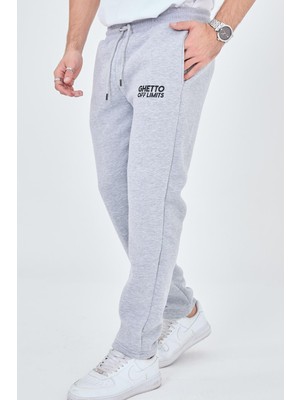 Ghetto Off Limits Basic Unisex Gri Melanj Eşofman Altı