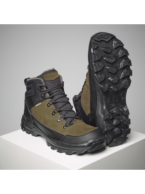 Decathlon Solognac Su Geçirmez Bot - Yeşil - Crosshunt 100 V2 - Bağcıklı - Yabani Bitkilere Dayanıklı