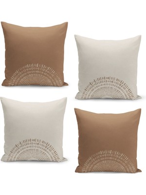 Filamente 4'lü Kırlent Kılıf Seti Çift Taraflı Dijital Baskılı