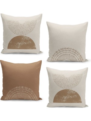 Filamente 4'lü Kırlent Kılıf Seti Çift Taraflı Dijital Baskılı