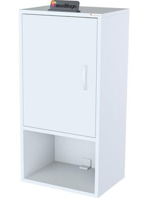 Modilayn ŞİLE 50 x 85 x 32,5 cm Makine Üstü Asma ve Çok Amaçlı Banyo Dolabı