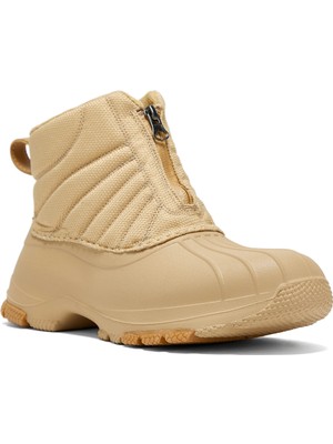 Tonny Black Kadın Bej Rahat Kalıp Fermuarlı Bot