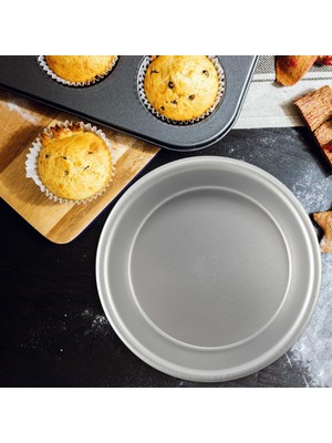 Faith Inç Küçük Kek Tavası 4'lü Set, Mini Kek Pizza, Kiş, Toksik Olmayan ve Sağlıklı Için Pişirme Yuvarlak Kek Tavaları Teneke Bakeware (Yurt Dışından)