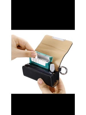 Zigver Iqos Duo Çanta Siyah Tuval Malzeme ile Ergonomik Kullanım ve Lüks Görünüm