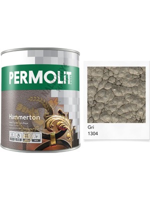 Permolit Hammerton Dekoratif Metal Boyası Gri 0.75 Lt.