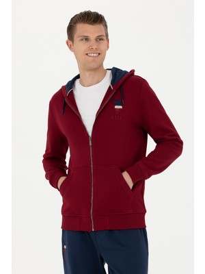 U.S. Polo Assn. Erkek Bordo Sweatshirt 50270751-VR014