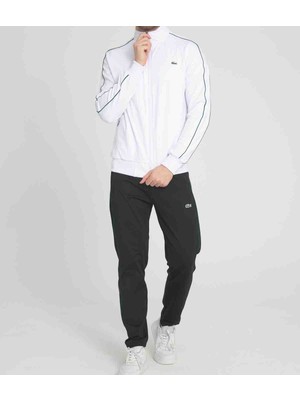 Lacoste Basıc Beyaz-Siyah Slim Fit DAR KALIP Erkek Eşofman Takımı