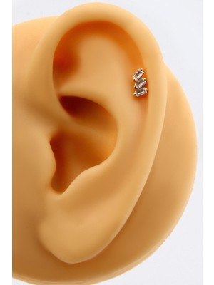 Altınkesesi Altın Üçlü Baget Tragus Piercing