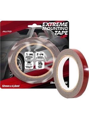 Bant Evi Oto Montaj Bandı Extreme Çok Güçlü Ayna Nikelaj Spoiler Çıta Aksesuar Yapıştırma Bandı