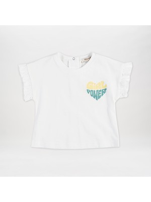 Panço Baskılı Crop T-Shirt