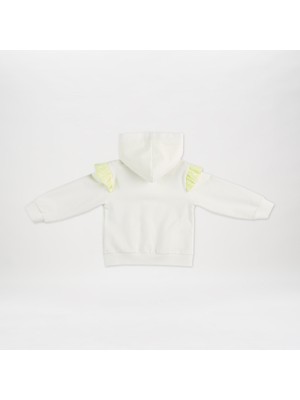 Panço Fırfır Detaylı Fermuarlı Sweatshirt