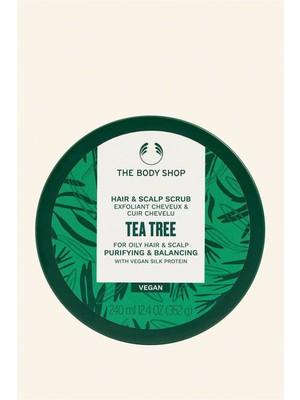 The Body Shop Vegan Çay Ağacı Peeling 240 ML Yağlı Saçlar için Dengeleyici ve Arındırıcı Etki