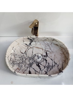 Sipahi Marble Menekşe Mermer Gizli Giderli Dizayn Lavabo