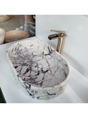 Sipahi Marble Menekşe Mermer Gizli Giderli Dizayn Lavabo