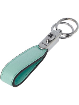 Tergan Mavi Hakiki Deri Unisex Anahtarlık - S1AN00000235-T9D