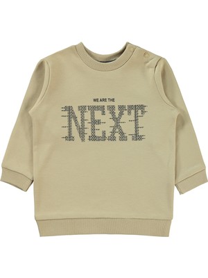 Civil Baby Erkek Bebek Sweatshirt 6-18 Ay Sütlü Kahve