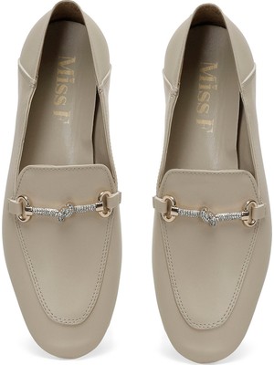 Miss F Ds24007 4Fx Bej Kadın Loafer