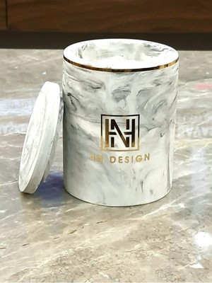 HN Design Lavanta Kokulu Soya Mum * Beton Mumluk*dekoratif Mum