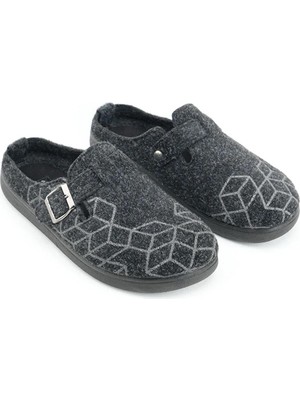 Gezer 14622 Erkek Kışlık Keçe Ev Halı Terliği