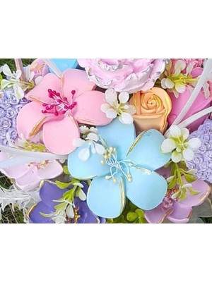 Morlalem 7,8cm Çiçek, Frangipani Plumeria Çiçeği Silikon Kalıp K-705, Taş Tozu Sabun Alçı Mum Kalıbı