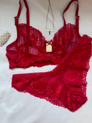 Sirius Style Kırmızı Bralet Takımı