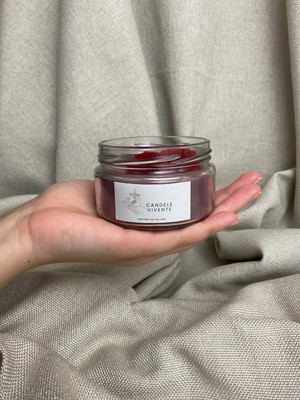 Candele Vivente Greyfurt ve Tarçınlı Mum  -  El Yapımı Soya Wax Mum