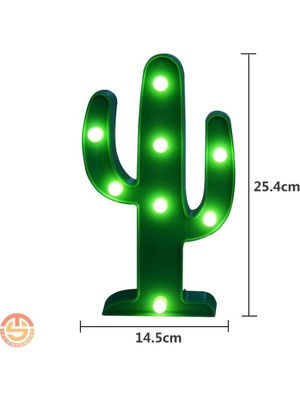Dekoratif LED Kaktüs Gece Lambası Masa Duvar Gece Aydınlatma Lambası