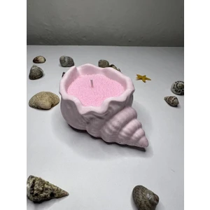 Love Candles Inci Tozu Mum Deniz Kabuğu Seti