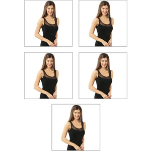 Özkan Underwear 20575 5'li Paket  İp Askılı Kadın Atlet