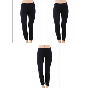 Özkan Underwear 0415 3'lü Paket  Kadın Pamuklu Likralı Süprem Düz Uzun Tayt