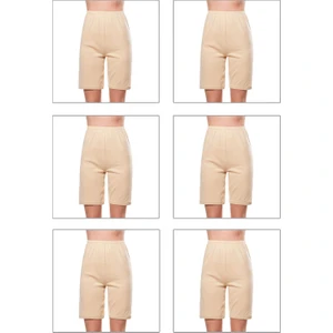 Özkan Underwear 0112 6'lı Paket Kadın Ribana Esnek Yumuşak Paçalı Don
