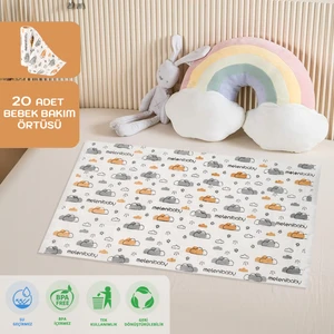 Meleni Baby 20 Adet Çok Amaçlı Kullan At Su Geçirmez Bebek Bez Değiştirme Alt Açma Örtüsü