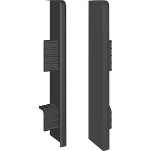 Espumo Suya Dayanıklı Süpürgelik 8 cm Bitiş Kapağı Aksesuarı (1 Paket - 2 Adet) - Antrasit - ESP205