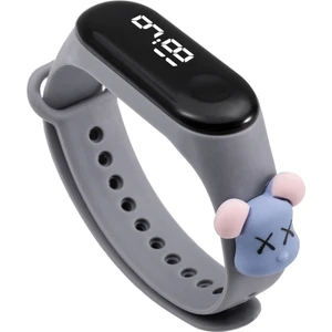 Çocuk Saatleri LED Dijital Bilek Saati Çocuk Spor Saati Gri Ayı (Yurt Dışından)